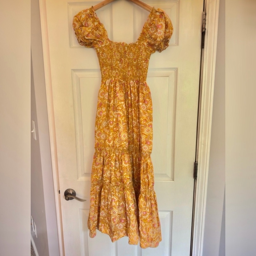 OPT Daphne Paisley Short Sleeve Maxi Dress